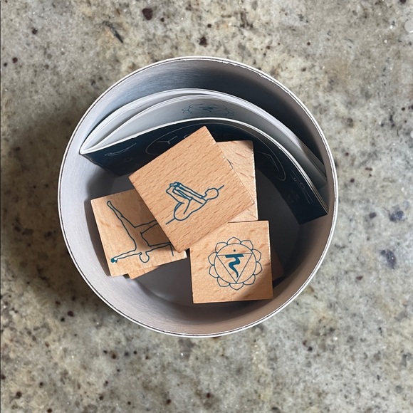 Yoga Dice Set with Wooden Blocks - Picture 8 of 10